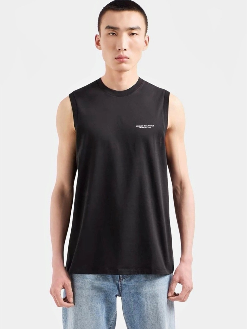 Armani Exchange Muscle Tee – Black, Size Large